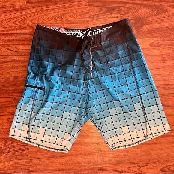 Us Apparel Ocean Stretch Swim Trunks 34 - Picture 1 of 3